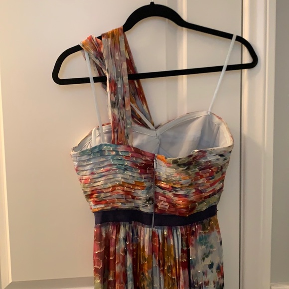 BCBGMaxazria One-Shoulder Gown - Picture 7 of 9